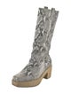 Rachel Comey Embossed Leather Animal Print Boots
