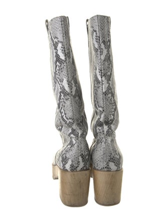 Rachel Comey Embossed Leather Animal Print Boots