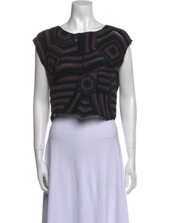 Rachel Comey Printed Scoop Neck Sweater