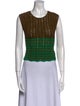 Rachel Comey Colorblock Pattern Scoop Neck Sweater