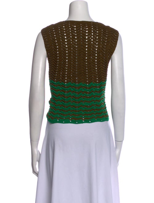 Rachel Comey Colorblock Pattern Scoop Neck Sweater