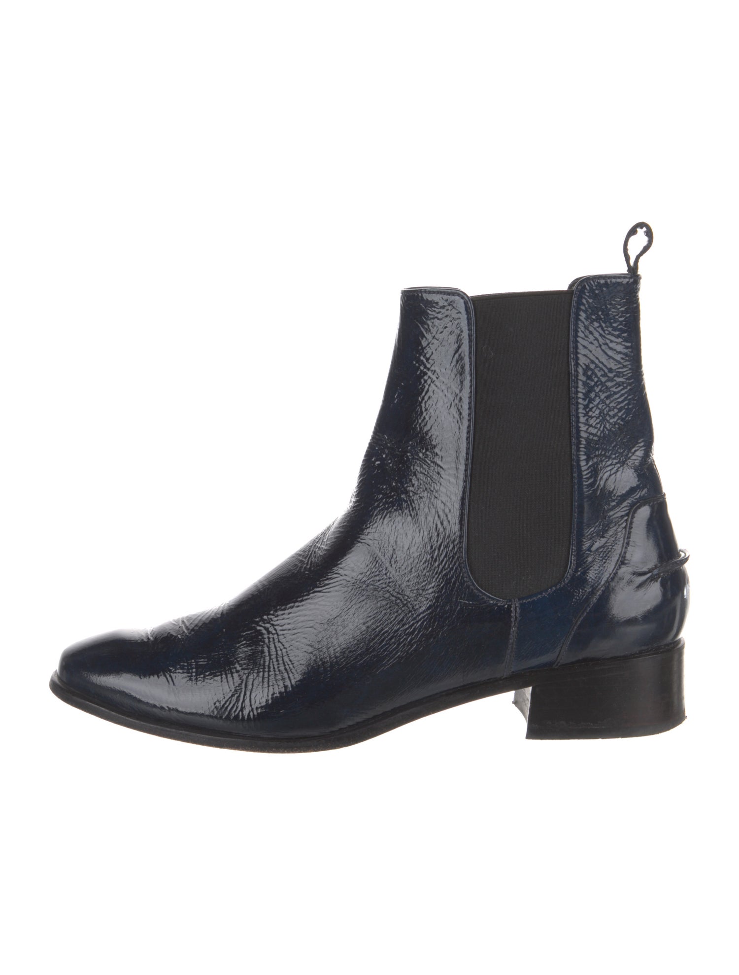Rachel Comey Patent Leather Chelsea Boots