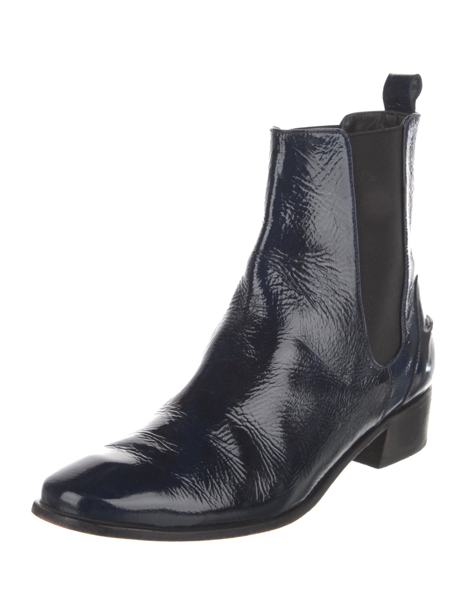 Rachel Comey Patent Leather Chelsea Boots