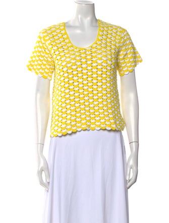 Rachel Comey Printed Scoop Neck Sweater