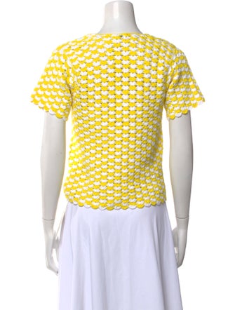 Rachel Comey Printed Scoop Neck Sweater