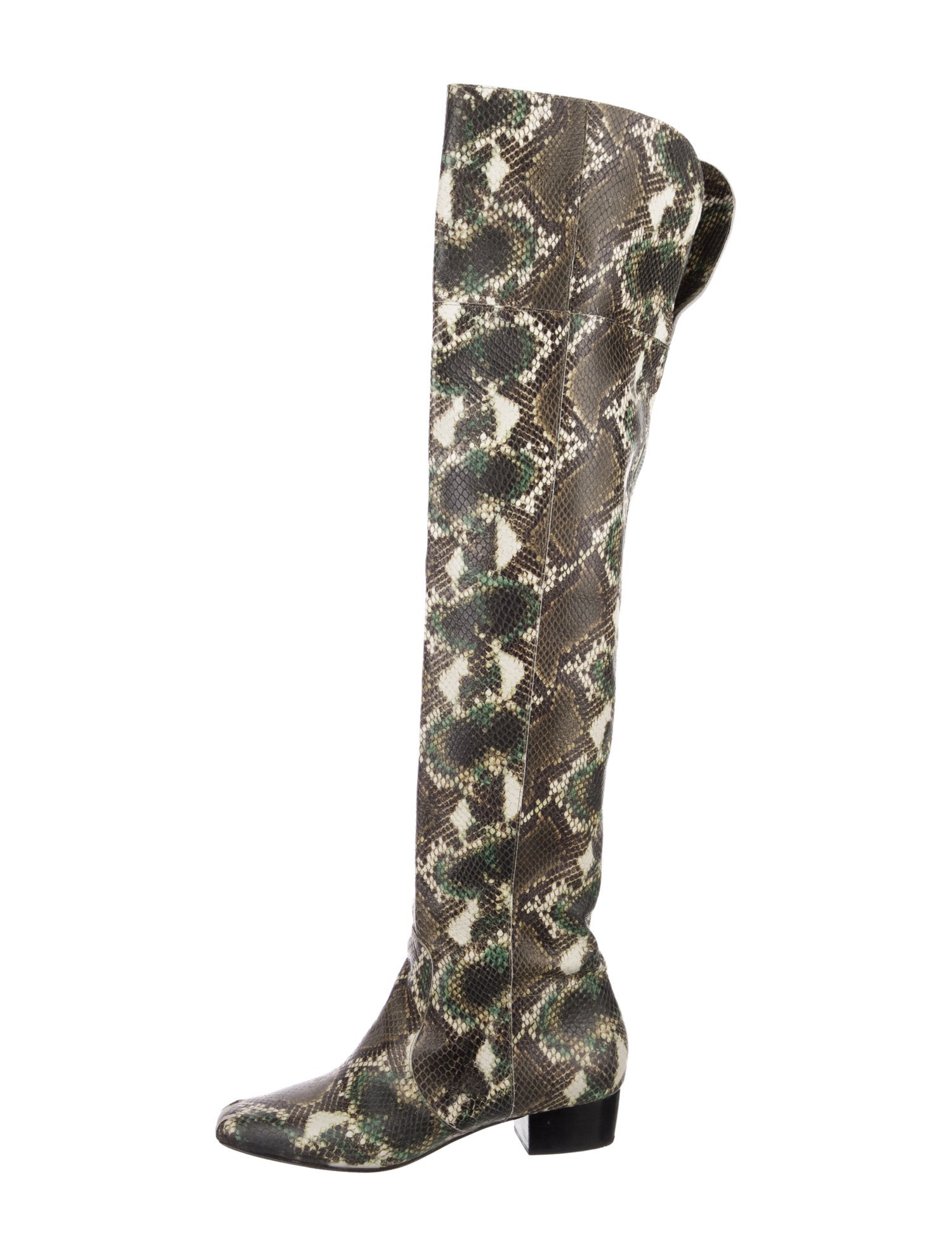 Rachel Comey Embossed Leather Animal Print Boots