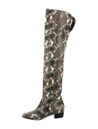Rachel Comey Embossed Leather Animal Print Boots