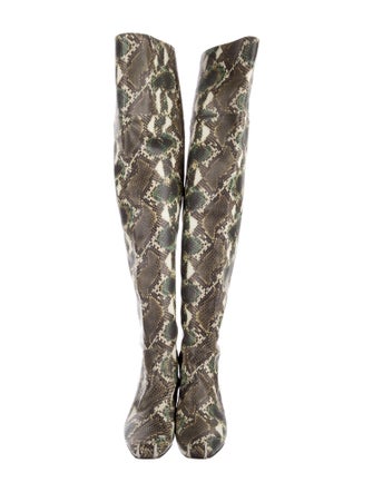 Rachel Comey Embossed Leather Animal Print Boots