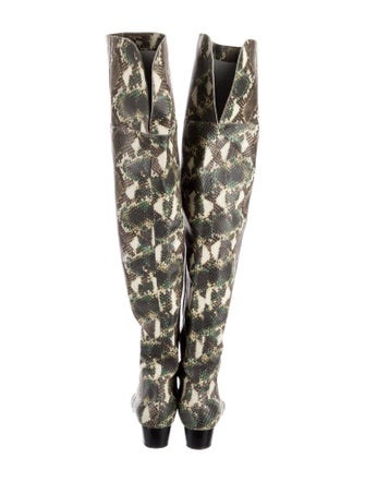 Rachel Comey Embossed Leather Animal Print Boots