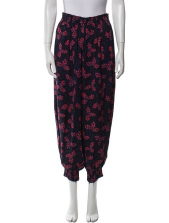 Rachel Comey Floral Print Skinny Leg Pants