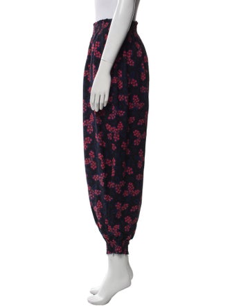Rachel Comey Floral Print Skinny Leg Pants