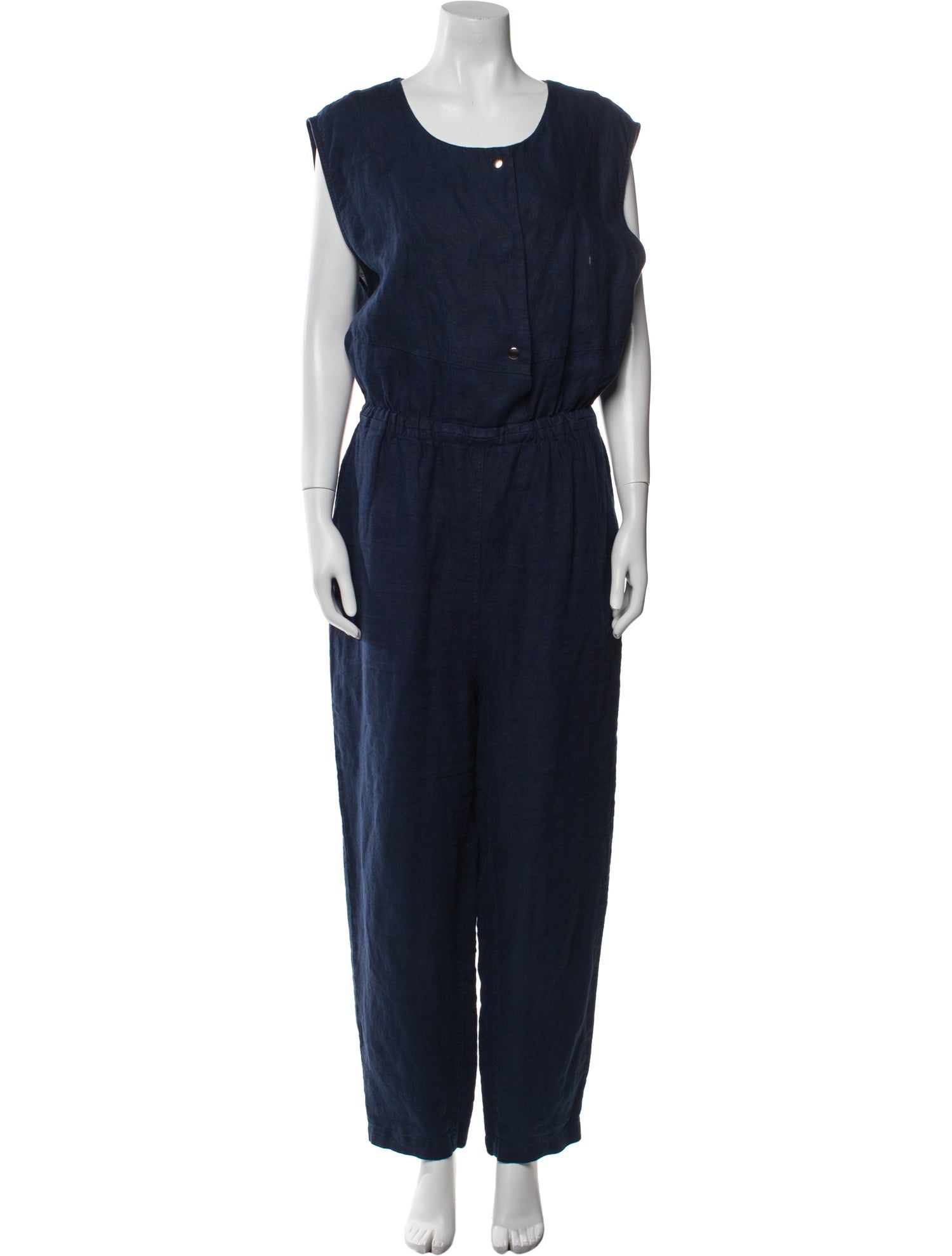 Rachel Comey Linen Scoop Neck Jumpsuit