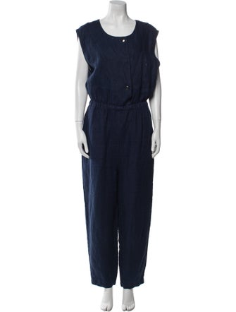 Rachel Comey Linen Scoop Neck Jumpsuit
