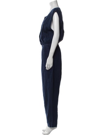 Rachel Comey Linen Scoop Neck Jumpsuit