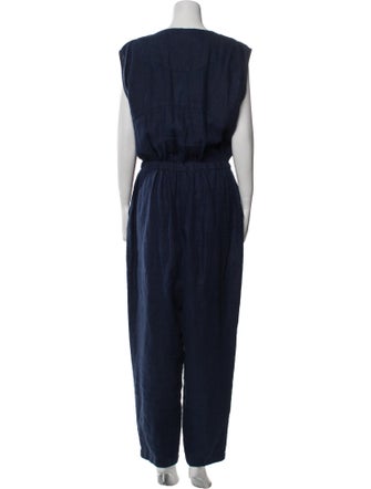 Rachel Comey Linen Scoop Neck Jumpsuit
