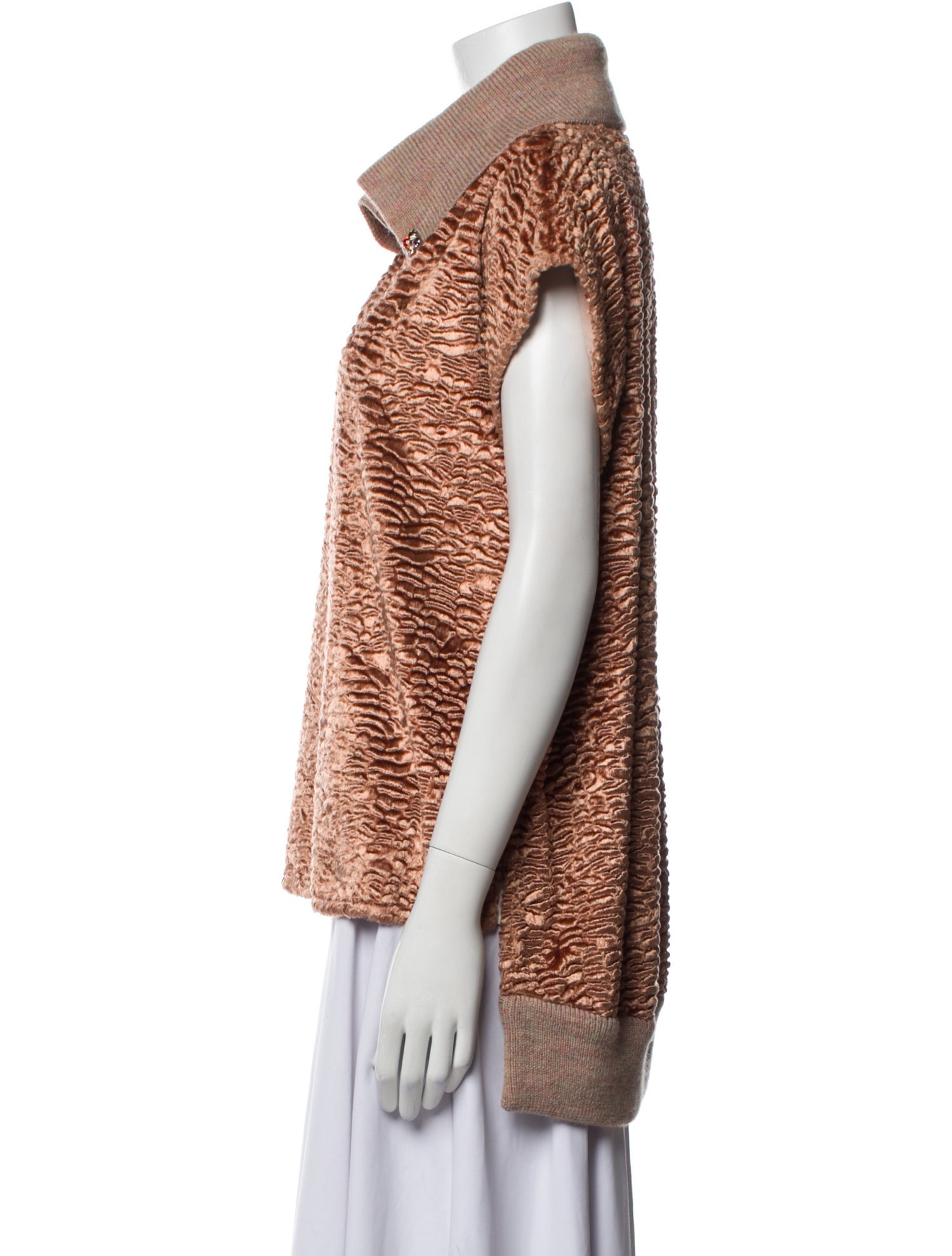 Rachel Comey Faux Fur Cowl Neck Sweater