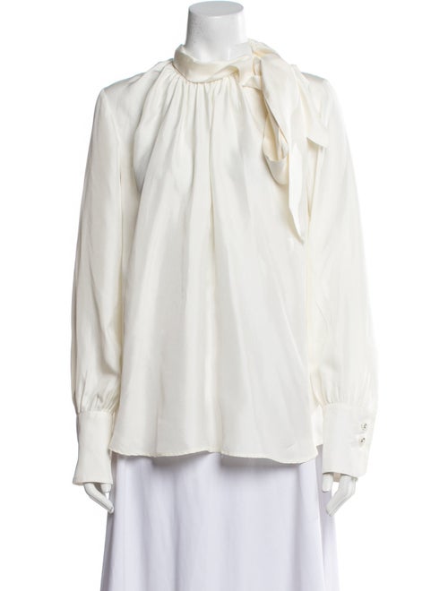 Rachel Comey Silk Mock Neck Blouse