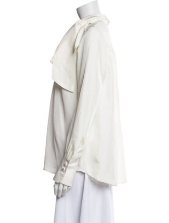 Rachel Comey Silk Mock Neck Blouse