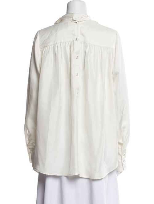 Rachel Comey Silk Mock Neck Blouse