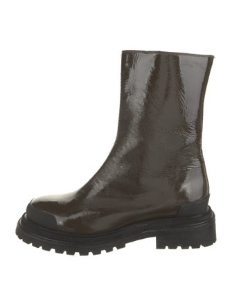 Rachel Comey Patent Leather Combat Boots