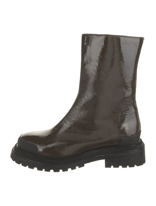 Rachel Comey Patent Leather Combat Boots