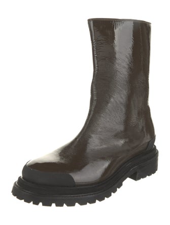 Rachel Comey Patent Leather Combat Boots