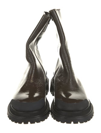 Rachel Comey Patent Leather Combat Boots