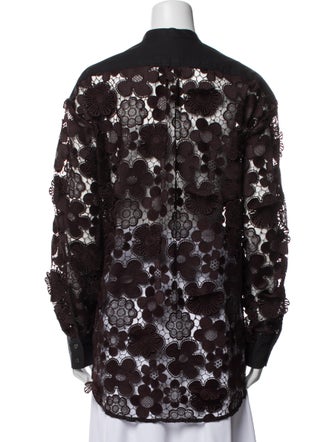 Rachel Comey Lace Pattern Mock Neck Tunic