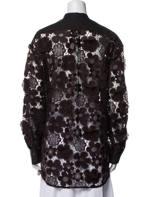 Rachel Comey Lace Pattern Mock Neck Tunic