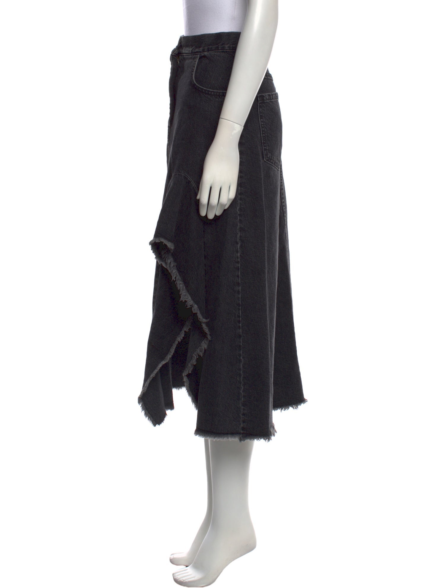 Rachel Comey Raw-Edge Trim Midi Length Skirt