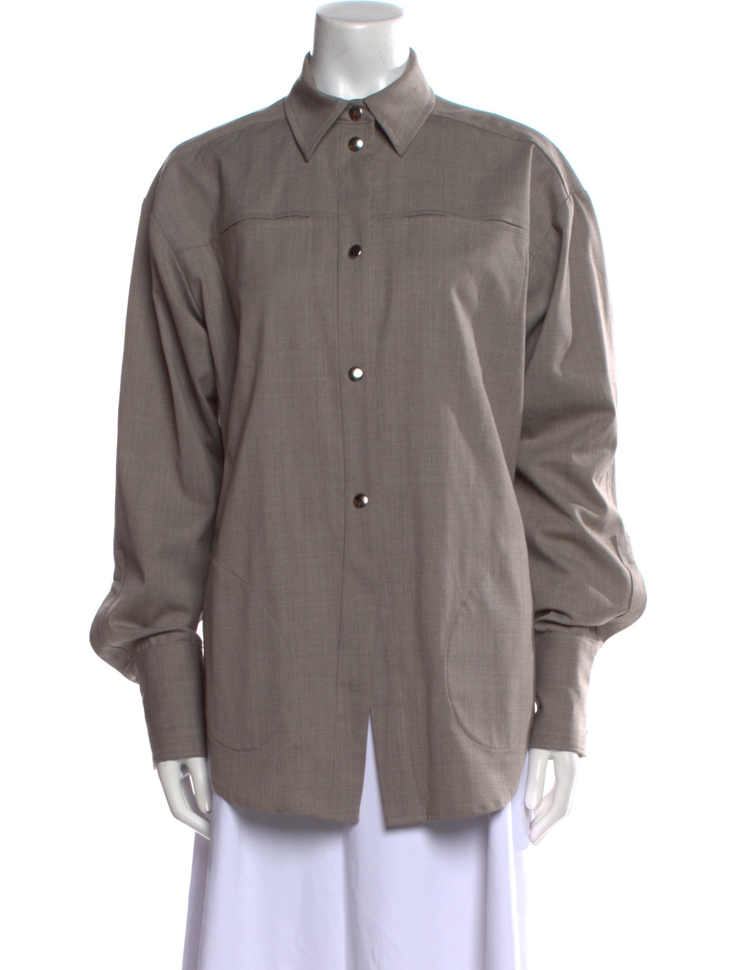 Rachel Comey Long Sleeve Button-Up Top