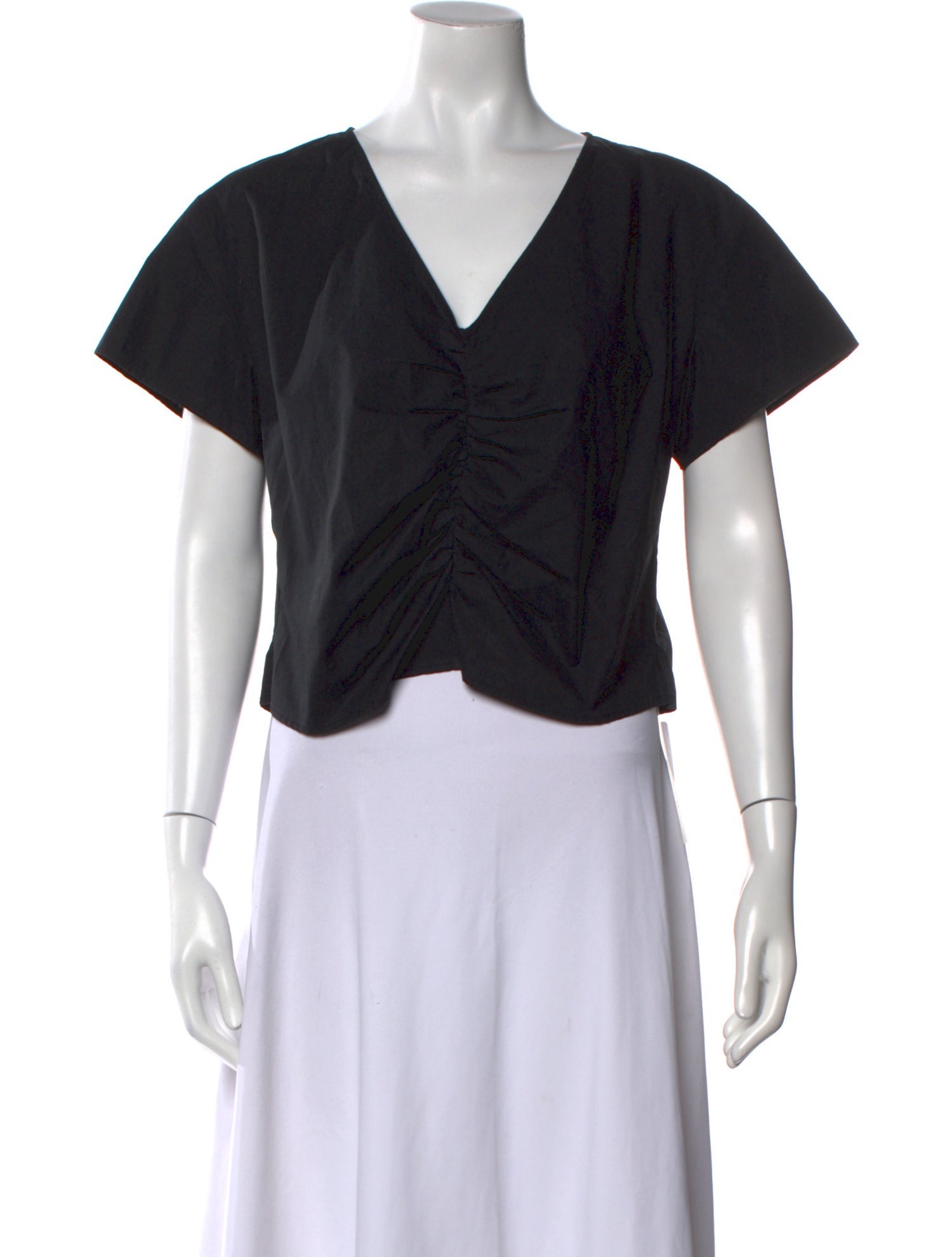 Rachel Comey V-Neck Short Sleeve Crop Top