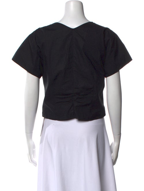 Rachel Comey V-Neck Short Sleeve Crop Top