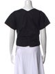 Rachel Comey V-Neck Short Sleeve Crop Top
