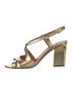 Rachel Comey Embossed Leather Animal Print Sandals