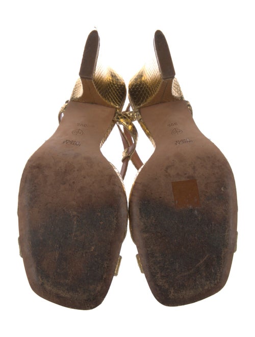 Rachel Comey Embossed Leather Animal Print Sandals