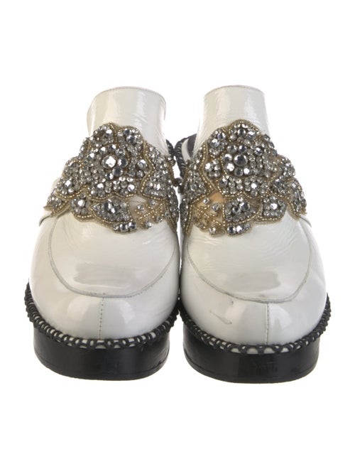 Rachel Comey Patent Leather Crystal Embellishments Mules