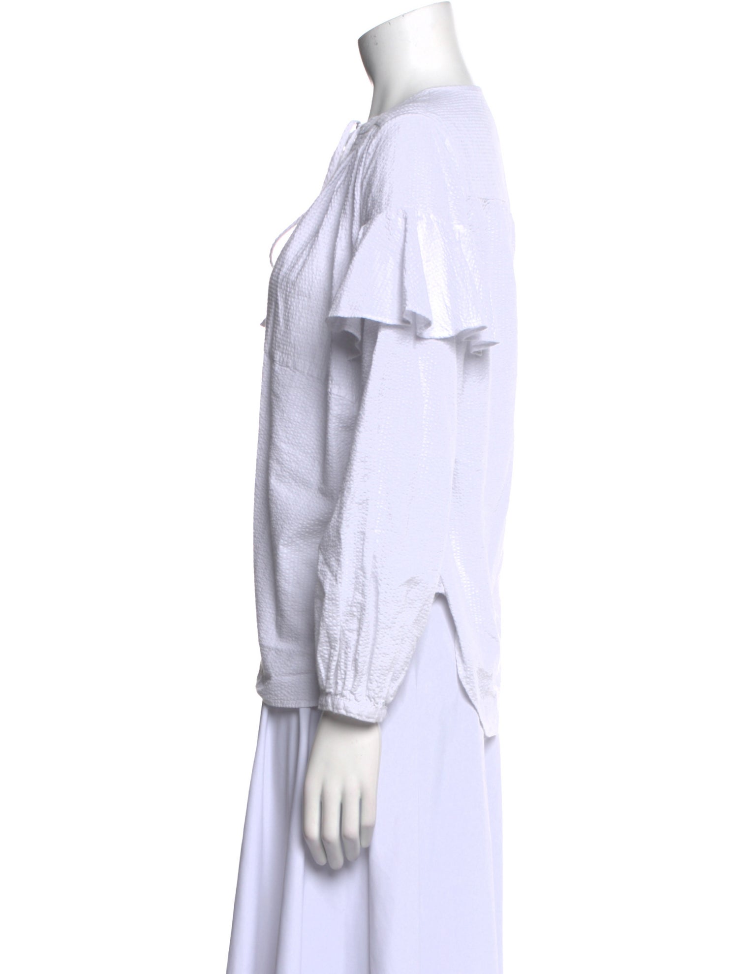 Rachel Comey V-Neck Three-Quarter Sleeve Blouse