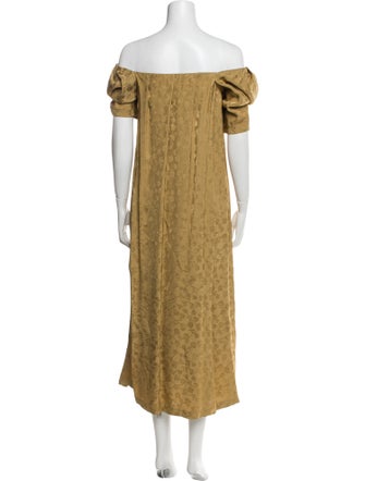 Rachel Comey Off-The-Shoulder Long Dress