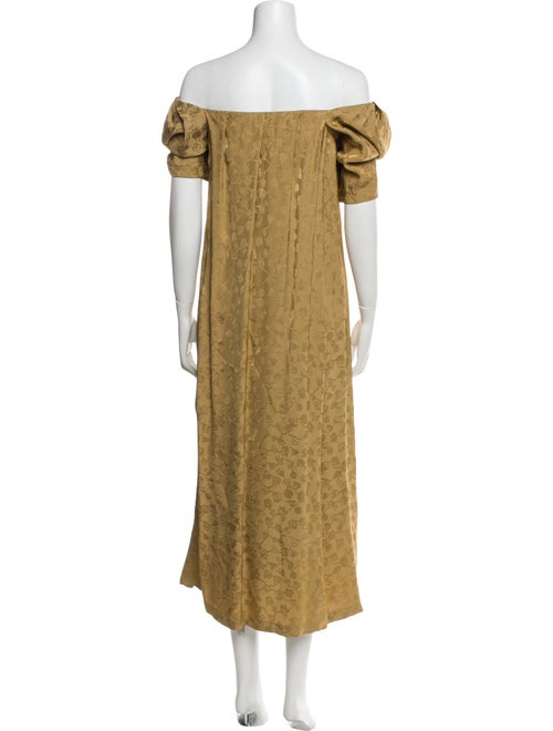 Rachel Comey Off-The-Shoulder Long Dress