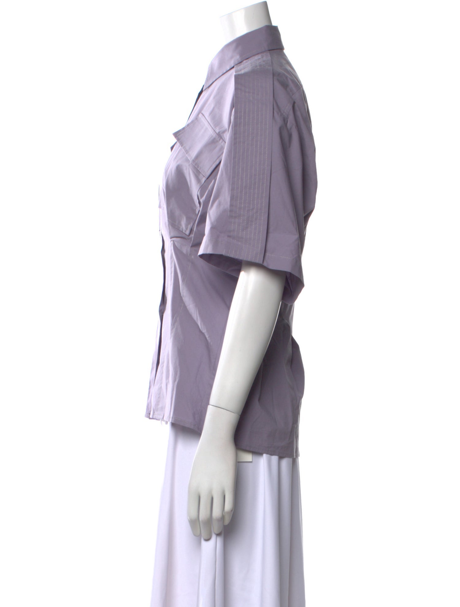 Rachel Comey Short Sleeve Button-Up Top