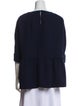 Rachel Comey Bateau Neckline Three-Quarter Sleeve Blouse