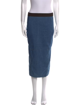 Rachel Comey Colorblock Pattern Midi Length Skirt