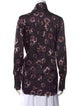 Rachel Comey Silk Floral Print Button-Up Top