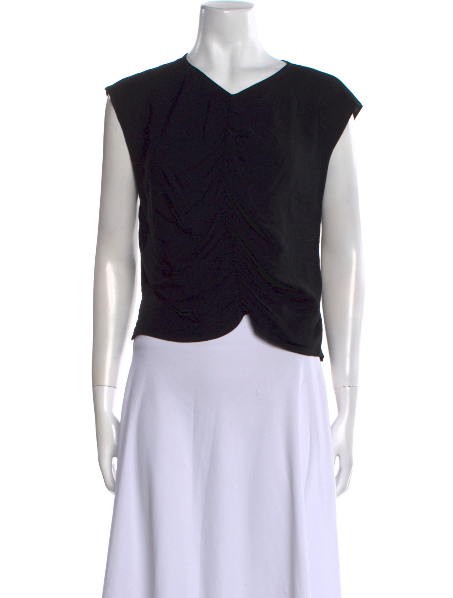 Rachel Comey V-Neck Short Sleeve Crop Top