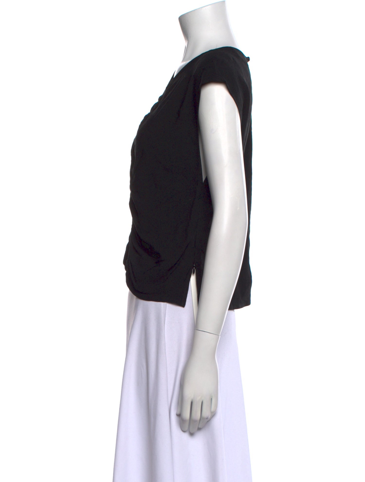 Rachel Comey V-Neck Short Sleeve Crop Top