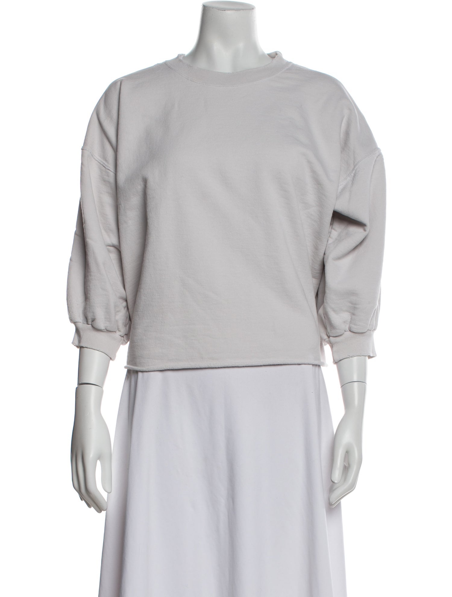 Rachel Comey Crew Neck Three-Quarter Sleeve Sweatshirt