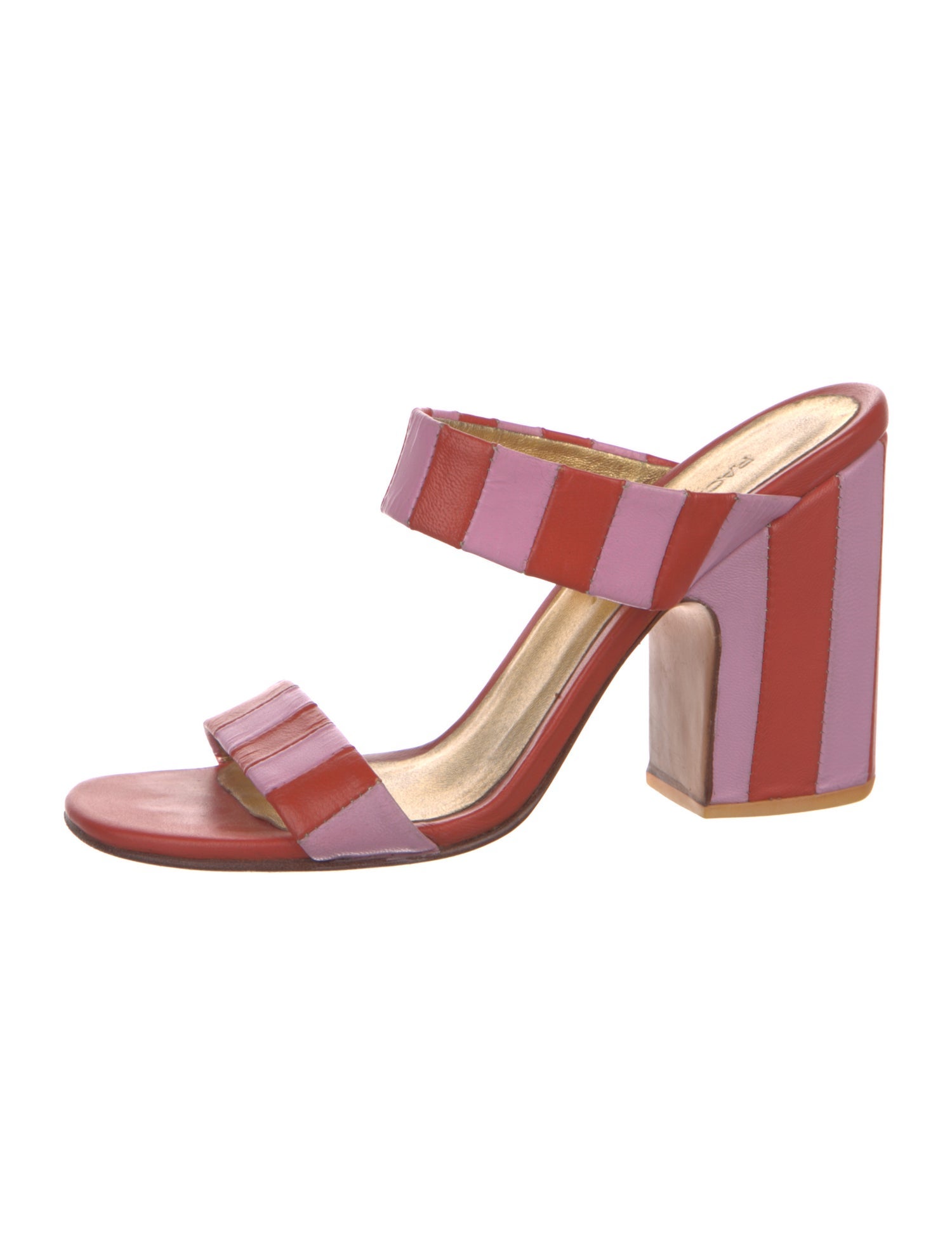 Rachel Comey Leather Striped Slides