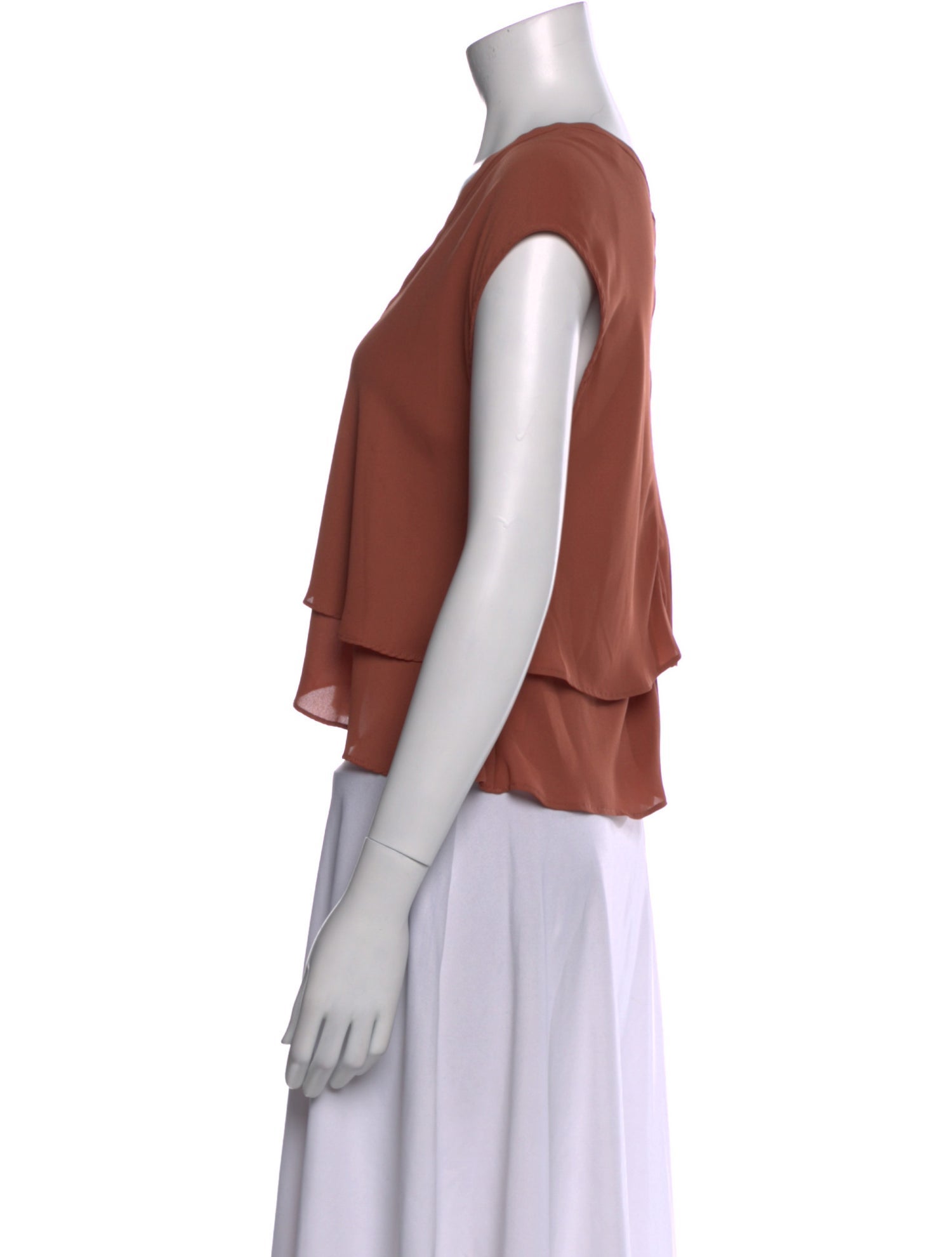 Rachel Comey Silk V-Neck Crop Top