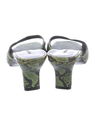 Rachel Comey Leather Animal Print Slides